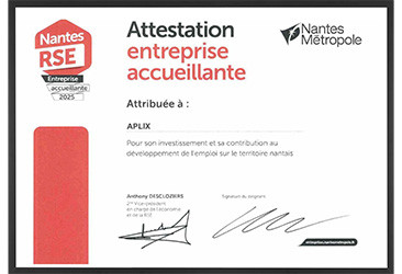 APLIX BANDES AGRIPPANTES ENTREPRISE ACCUEILLANTE NANTES METROPOLE